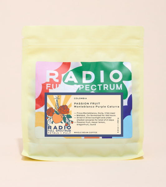 Monteblanco Passionfruit from Radio Roasters Coffee - Atlanta Wholesale coffee