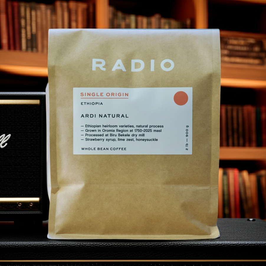 Ethiopia natural whole bean coffee